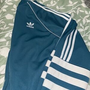 Adidas Teal Striped Jacket